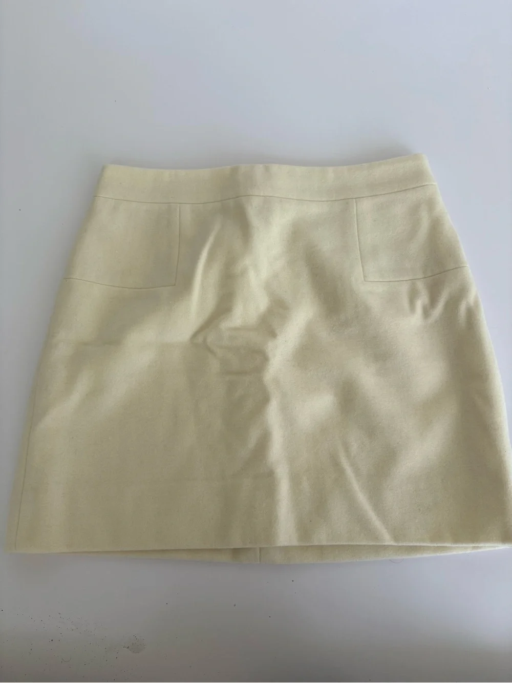J. Crew Pale Yellow Mini Skirt